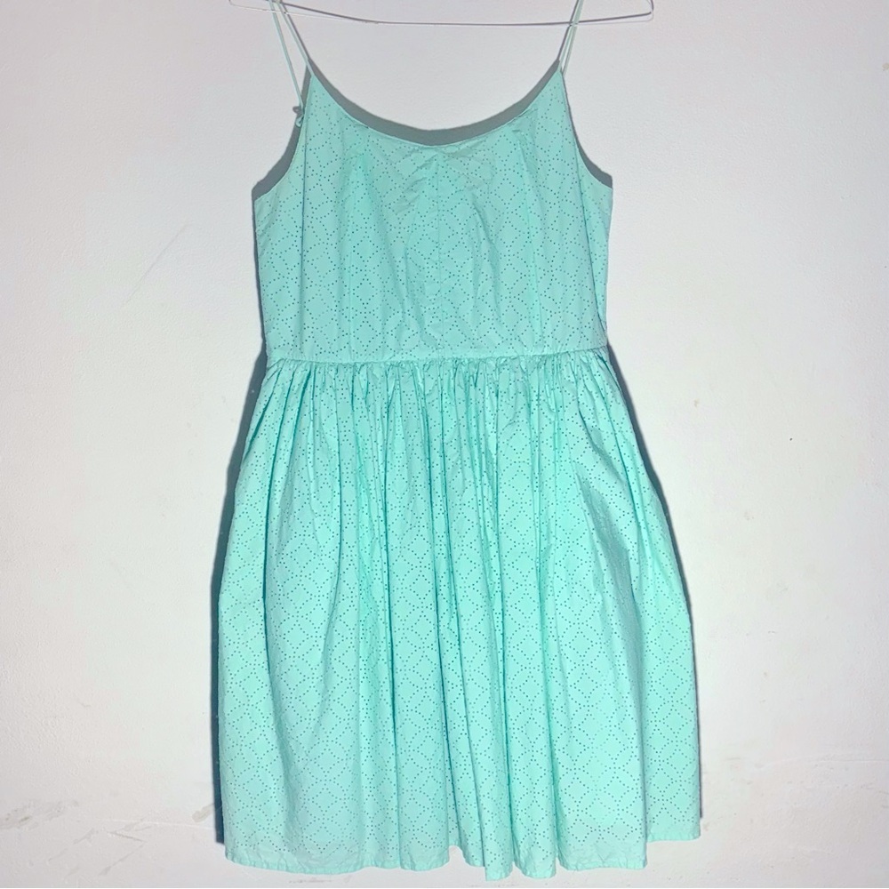 J. Crew Women’s Mint Green Sleeveless Midi Flowy Dress SZ 8